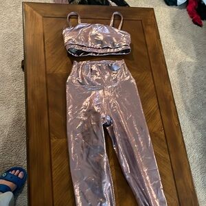 Kizzi brand. Top/bottom. Metallic pink